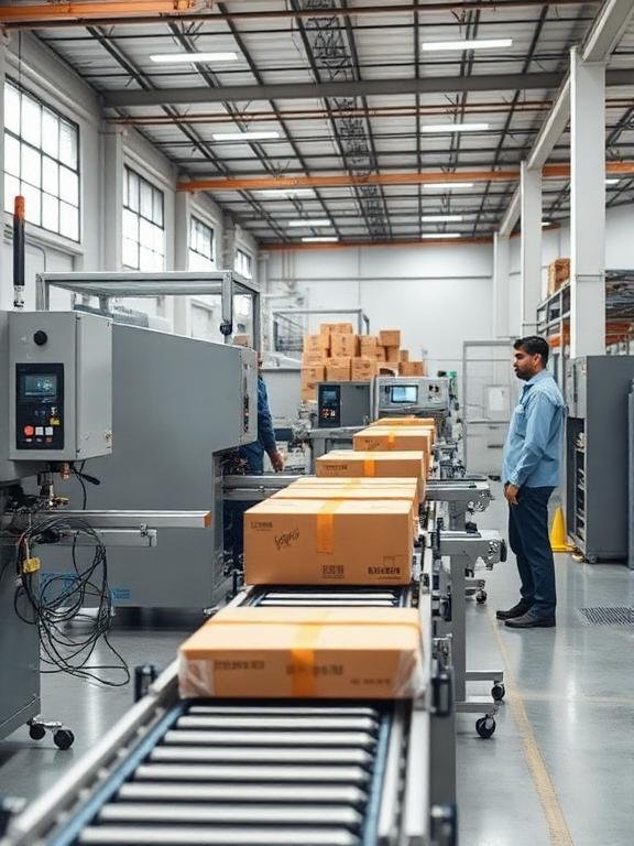 Yash Autopack industrial packaging machinery factory.